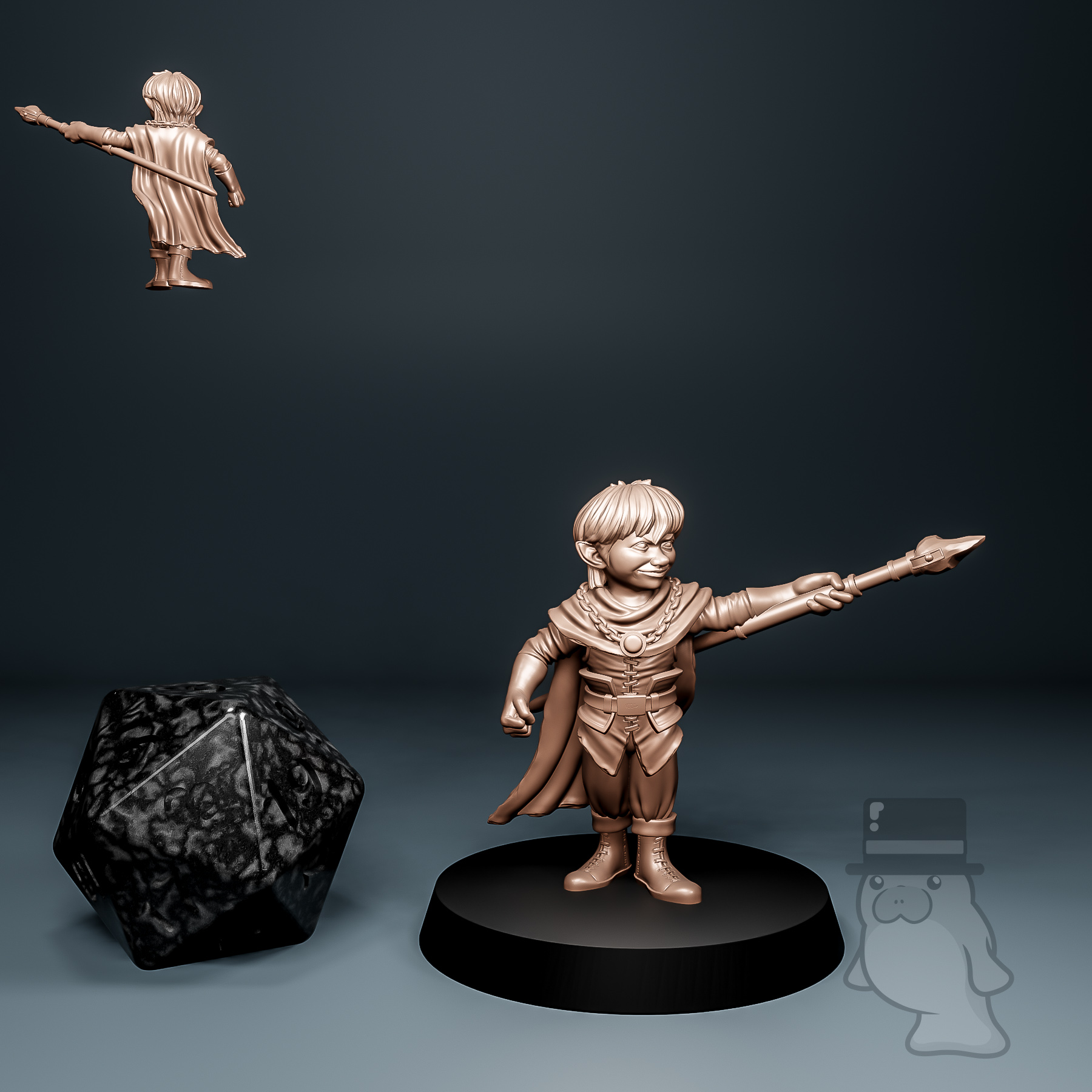Gnome Male - DnD Heroes: Mages - Tytan Troll :: Mini Manatee New Zealand